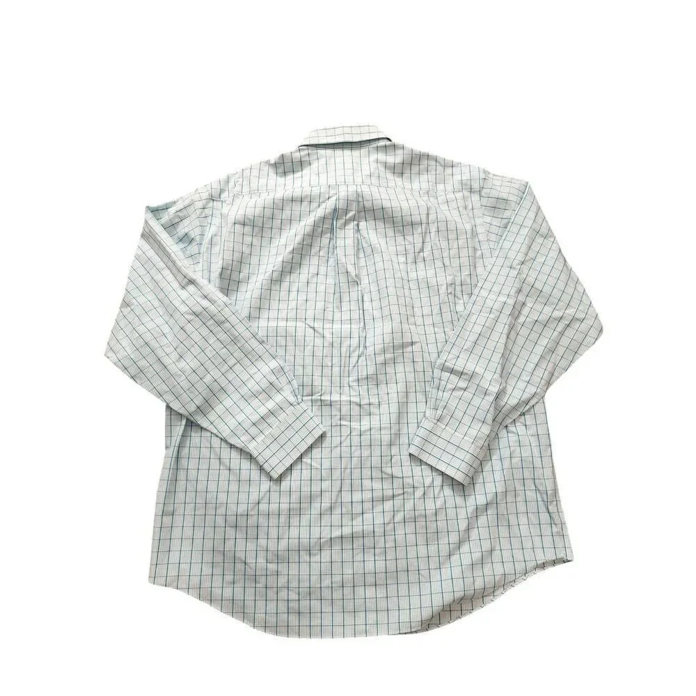 Brooks Brothers plaid men's Large supima cotton button up with chest pocket - Picture 7 of 8